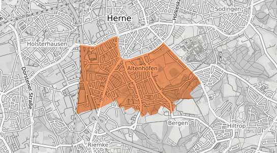 Mietspiegelkarte Herne Herne S&uuml;d